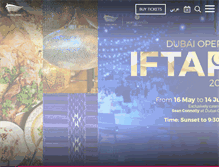 Tablet Screenshot of dubaiopera.com